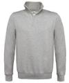 BA406 ID.004 ¼ Zip Sweatshirt Heather Grey colour image